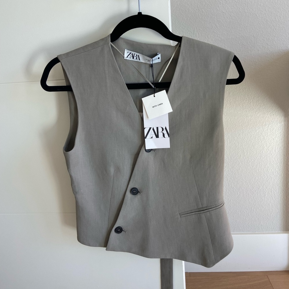 Nwt Zara Waistcoat - image 1